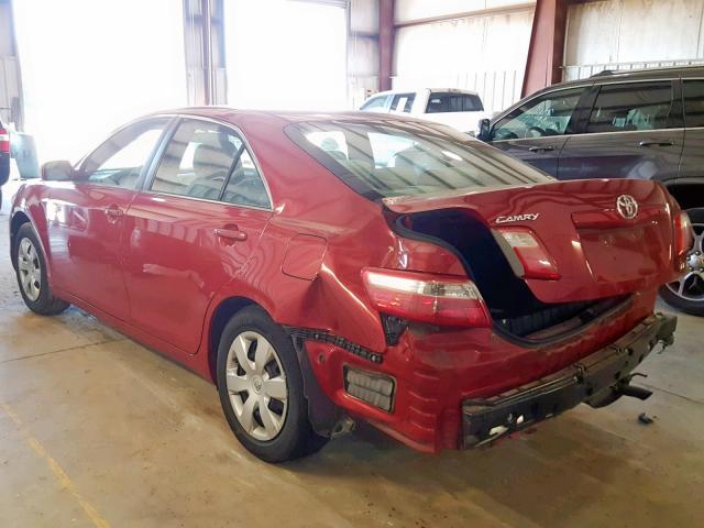 4T1BE46K59U342068 - 2009 TOYOTA CAMRY BASE RED photo 3
