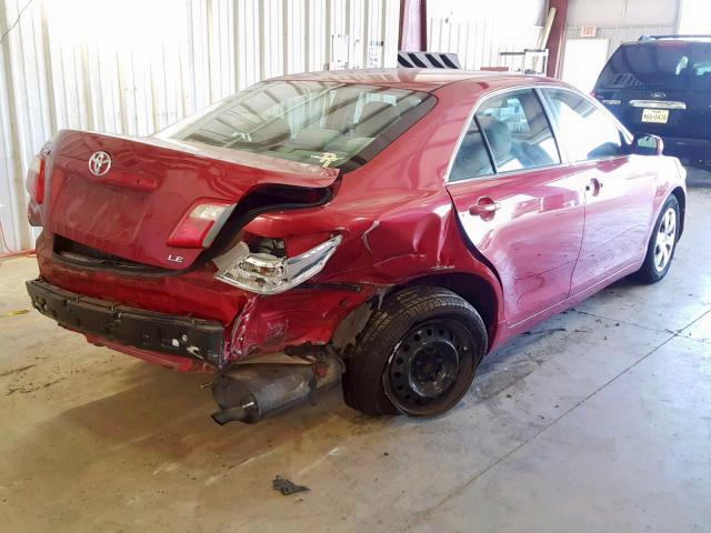 4T1BE46K59U342068 - 2009 TOYOTA CAMRY BASE RED photo 4