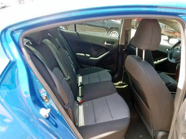 KNAFX4A8XE5161710 - 2014 KIA FORTE EX BLUE photo 6