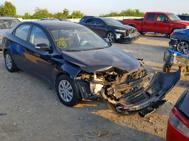 KNAFU4A27A5881397 - 2010 KIA FORTE EX BLACK photo 1