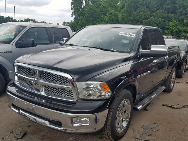 1C6RD7JT4CS146771 - 2012 DODGE RAM 1500 L BLACK photo 2