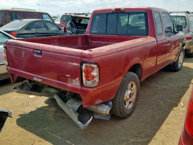 1FTCR14A1SPA99742 - 1995 FORD RANGER SUP RED photo 4