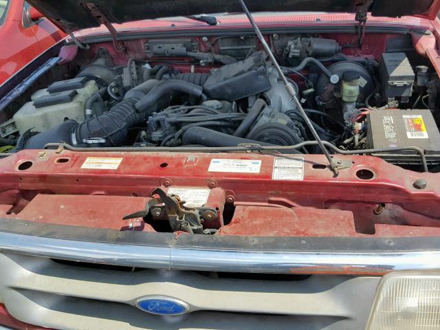 1FTCR14A1SPA99742 - 1995 FORD RANGER SUP RED photo 7