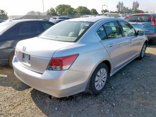 JHMCP26399C006198 - 2009 HONDA ACCORD LX SILVER photo 4