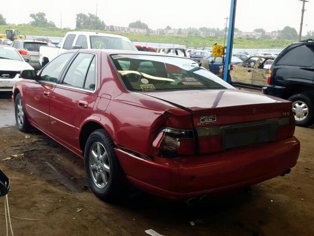 1G6KS54Y51U225611 - 2001 CADILLAC SEVILLE SL MAROON photo 3