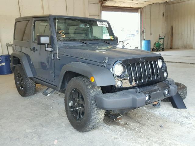 1C4AJWAG0HL592574 - 2017 JEEP WRANGLER S GRAY photo 1