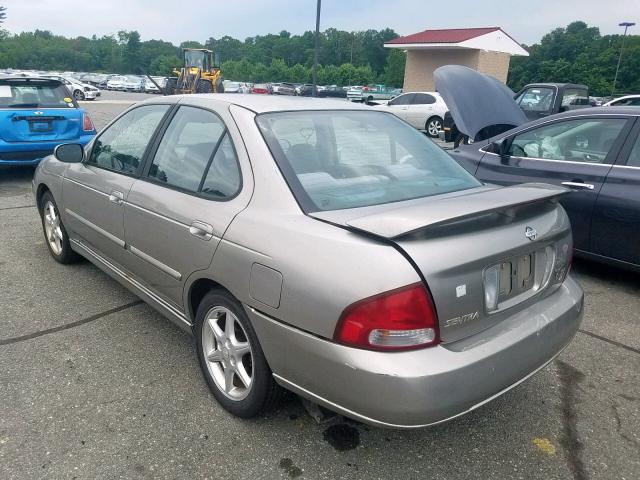 3N1BB51D31L129116 - 2001 NISSAN SENTRA SE GRAY photo 3