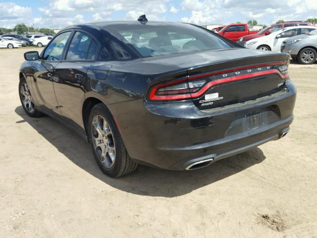 2C3CDXJG3GH238070 - 2016 DODGE CHARGER SX BLACK photo 3