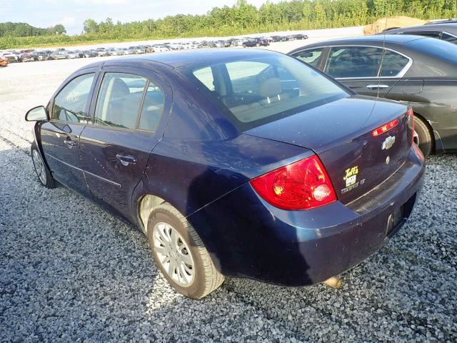 1G1AD5F57A7166204 - 2010 CHEVROLET COBALT 1LT BLUE photo 3