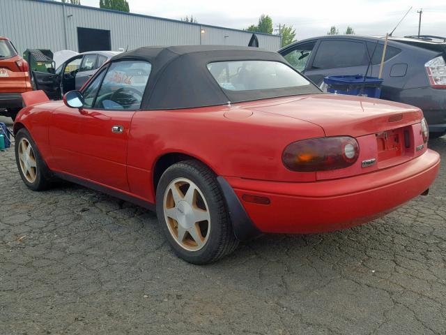 JM1NA3511L0108752 - 1990 MAZDA MX-5 MIATA RED photo 3