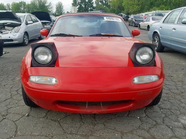 JM1NA3511L0108752 - 1990 MAZDA MX-5 MIATA RED photo 9