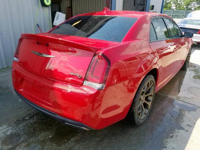 2C3CCABG9HH516521 - 2017 CHRYSLER 300 S RED photo 4