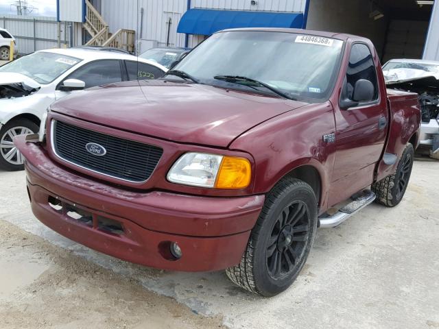 2FTRF07284CA66064 - 2004 FORD F-150 HERI BURGUNDY photo 2