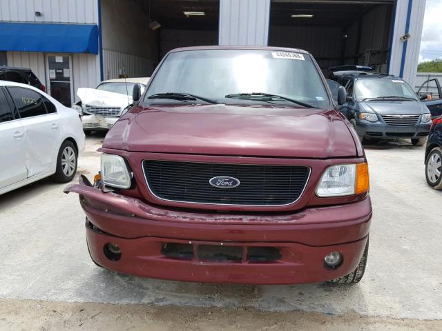 2FTRF07284CA66064 - 2004 FORD F-150 HERI BURGUNDY photo 9