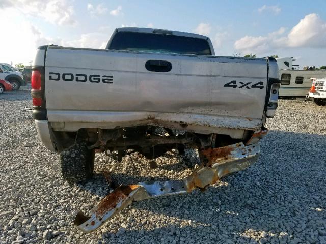 1B7KF2363YJ137541 - 2000 DODGE RAM 2500 GRAY photo 9