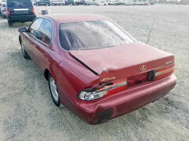 JT8GK13T3S0088063 - 1995 LEXUS ES 300 MAROON photo 3