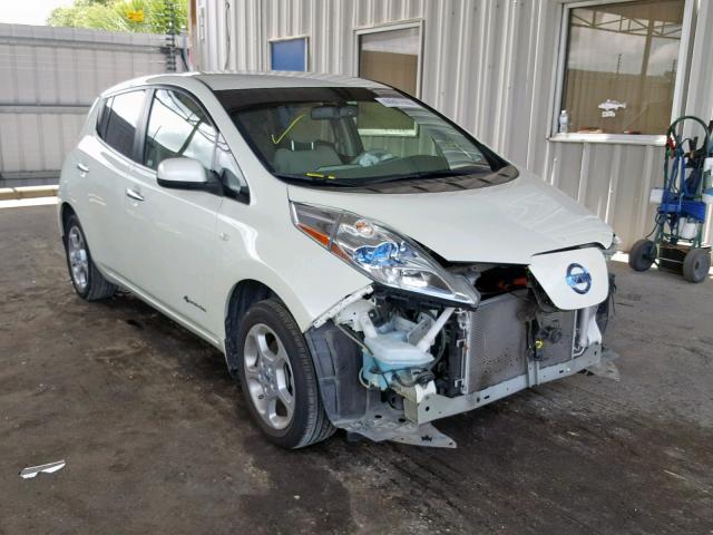 JN1AZ0CP6BT007865 - 2011 NISSAN LEAF SV WHITE photo 1