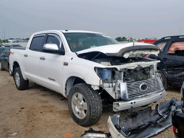 5TFHW5F12CX250690 - 2012 TOYOTA TUNDRA CRE WHITE photo 1