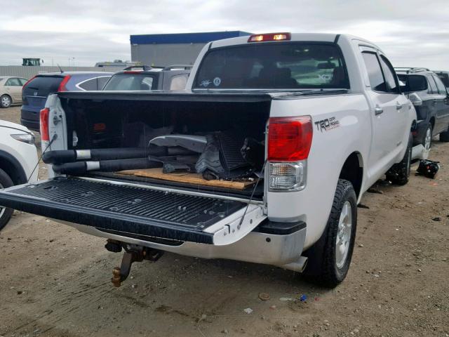 5TFHW5F12CX250690 - 2012 TOYOTA TUNDRA CRE WHITE photo 4