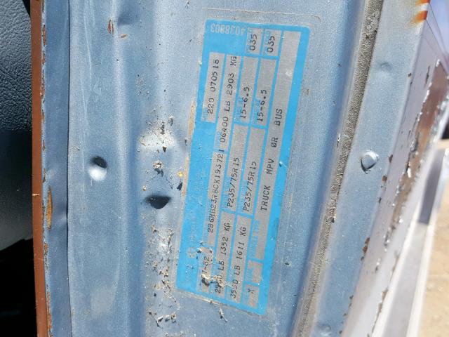 2B6HB23R8CK193721 - 1982 DODGE RAM VAN B2 BLUE photo 10