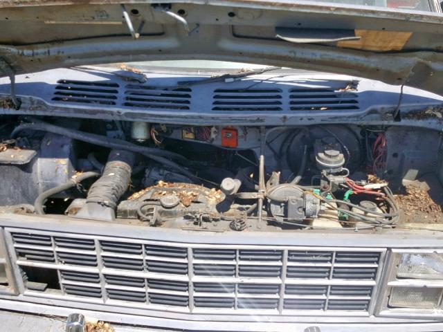 2B6HB23R8CK193721 - 1982 DODGE RAM VAN B2 BLUE photo 7