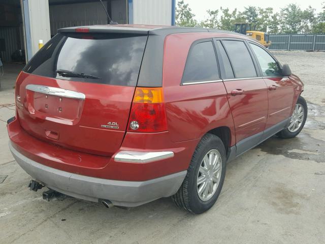 2A8GF68X47R333876 - 2007 CHRYSLER PACIFICA T BURGUNDY photo 4