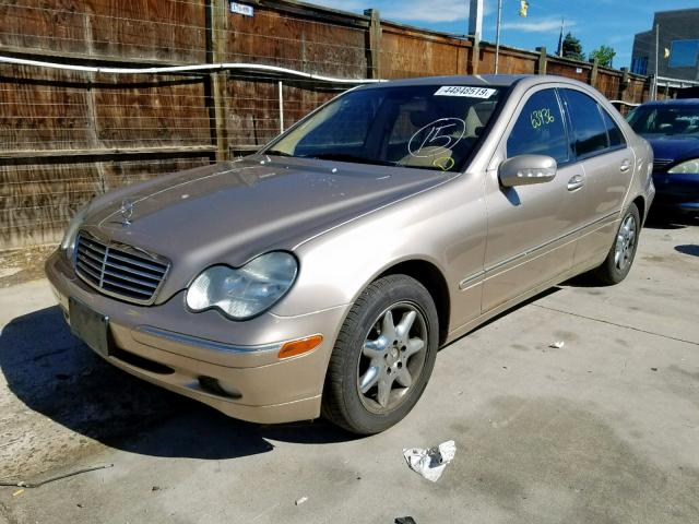 WDBRF61J92F220879 - 2002 MERCEDES-BENZ C 240 GOLD photo 2