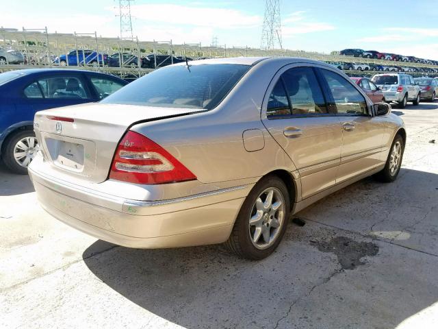 WDBRF61J92F220879 - 2002 MERCEDES-BENZ C 240 GOLD photo 4