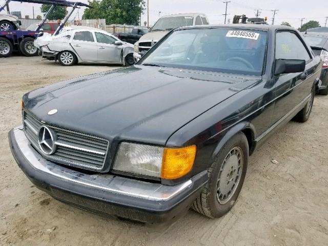 WDB1260441A159302 - 1985 MERCEDES-BENZ 500 SEC BLACK photo 2