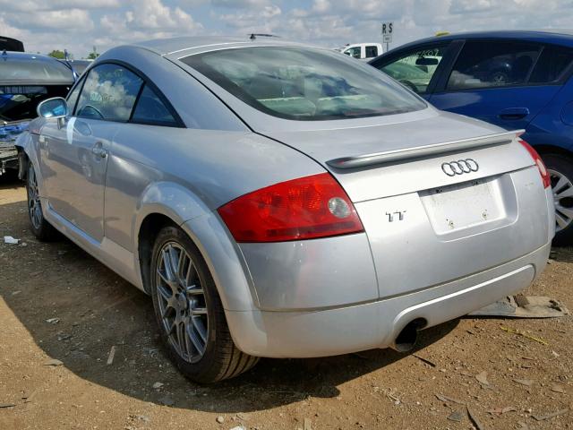 TRUUC28N3Y1026544 - 2000 AUDI TT QUATTRO SILVER photo 3