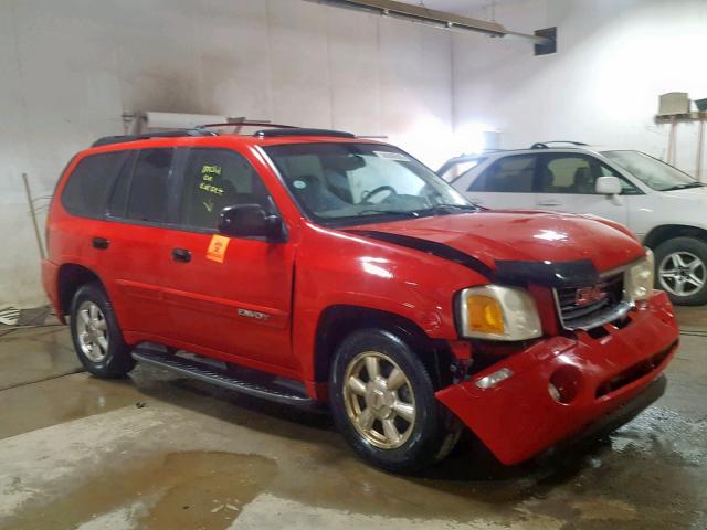 1GKDT13S122122762 - 2002 GMC ENVOY RED photo 1