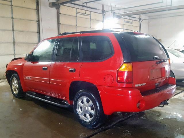 1GKDT13S122122762 - 2002 GMC ENVOY RED photo 3