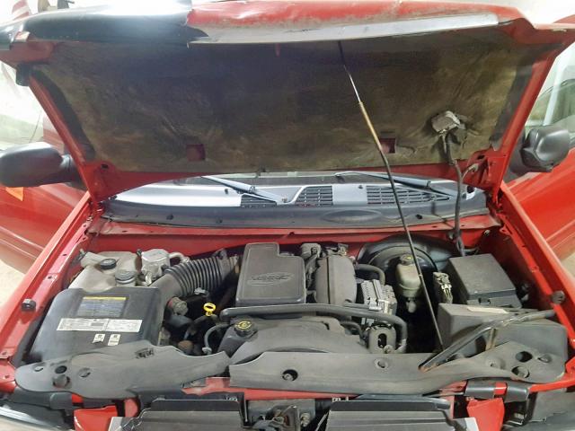 1GKDT13S122122762 - 2002 GMC ENVOY RED photo 7