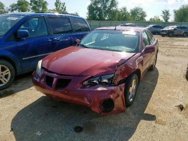 2G2WS522351133500 - 2005 PONTIAC GRAND PRIX MAROON photo 2