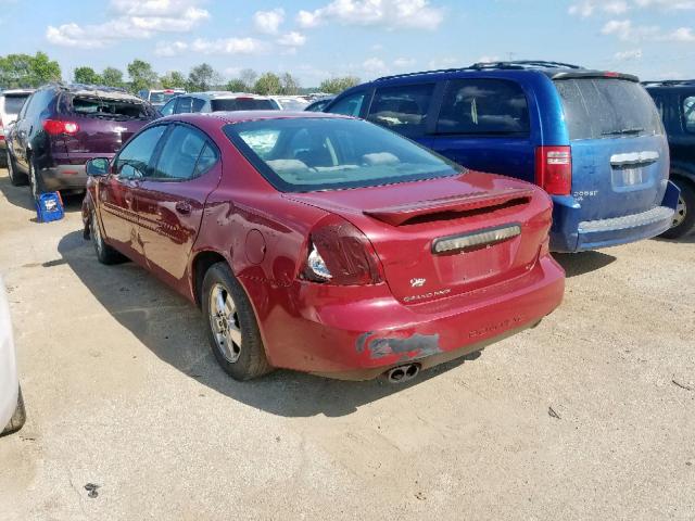2G2WS522351133500 - 2005 PONTIAC GRAND PRIX MAROON photo 3