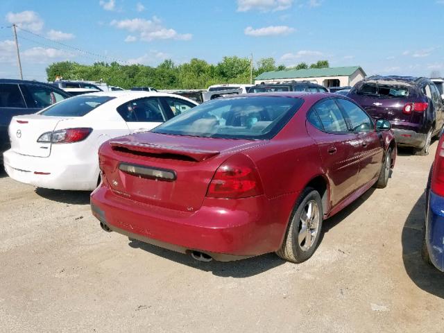 2G2WS522351133500 - 2005 PONTIAC GRAND PRIX MAROON photo 4