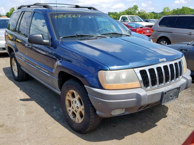 1J4GW48S61C689840 - 2001 JEEP GRAND CHER BLUE photo 1