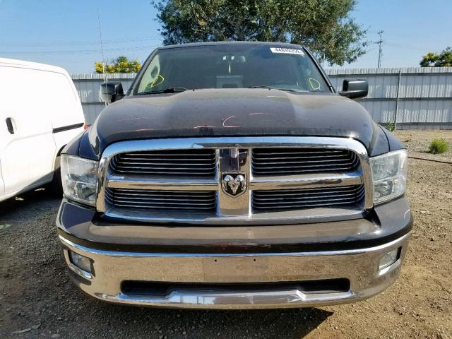 1C6RD6LT9CS174251 - 2012 DODGE RAM 1500 S BLACK photo 9