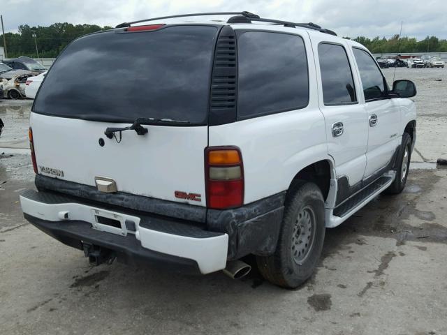 1GKEK63U82J232638 - 2002 GMC DENALI WHITE photo 4