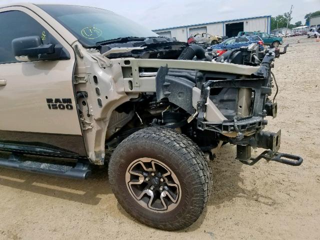 1C6RR7YTXHS672997 - 2017 RAM 1500 REBEL თაფლისფერი ფოტო 9