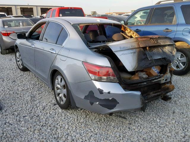 1HGCP36898A010413 - 2008 HONDA ACCORD EXL BURN photo 3