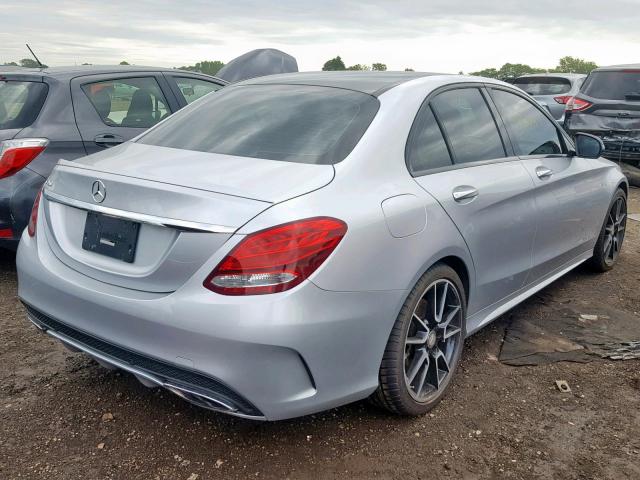 55SWF6EB5GU106718 - 2016 MERCEDES-BENZ C 450 4MAT SILVER photo 4