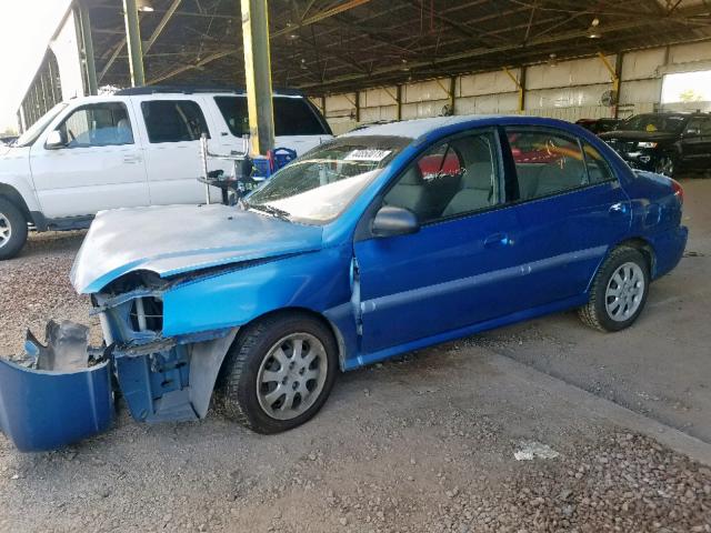 KNADC125936272410 - 2003 KIA RIO BLUE photo 2