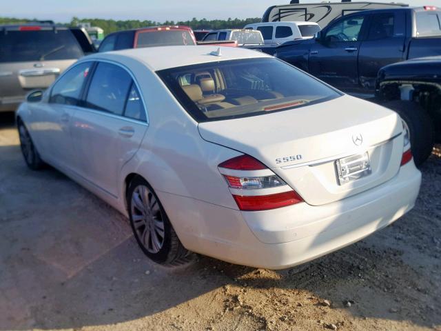 WDDNG71X89A246023 - 2009 MERCEDES-BENZ S 550 WHITE photo 3