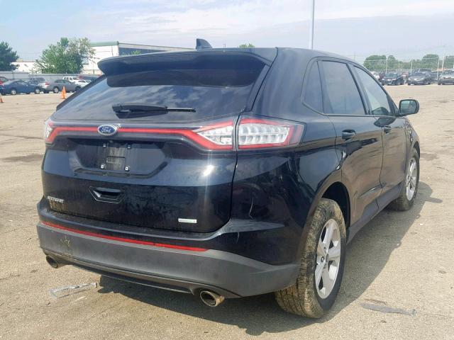 2FMPK3G94HBB03281 - 2017 FORD EDGE SE BLACK photo 4