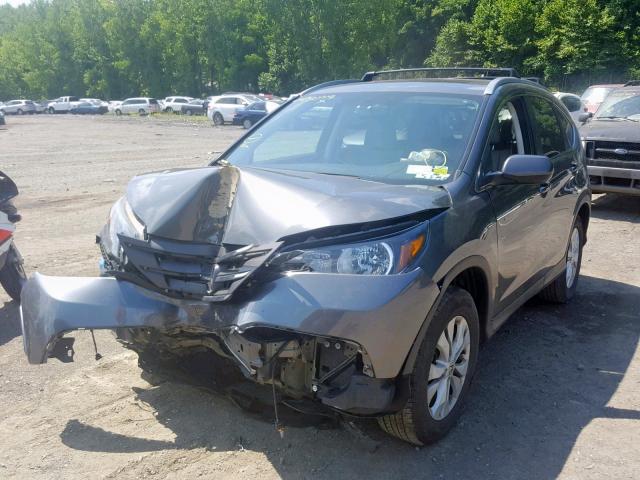 5J6RM4H77EL094981 - 2014 HONDA CR-V EXL GRAY photo 2