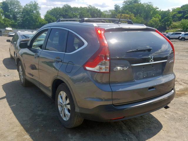 5J6RM4H77EL094981 - 2014 HONDA CR-V EXL GRAY photo 3