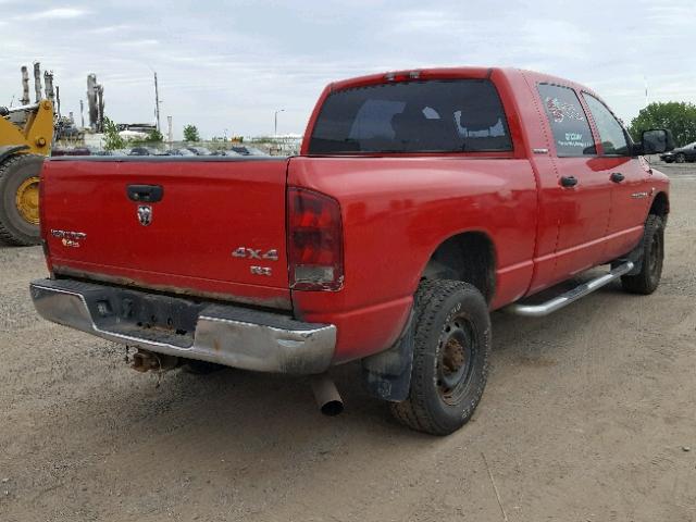 3D7LX39C96G148293 - 2006 DODGE RAM 3500 RED photo 4