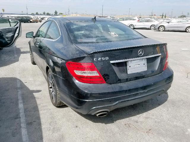 WDDGJ4HB5DF959220 - 2013 MERCEDES-BENZ C 250 BLACK photo 3