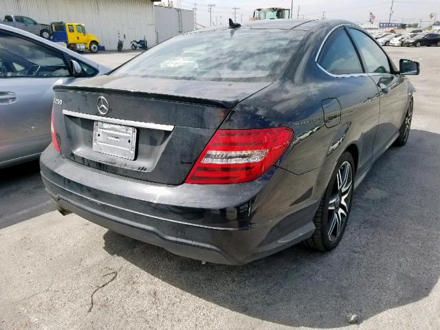 WDDGJ4HB5DF959220 - 2013 MERCEDES-BENZ C 250 BLACK photo 4